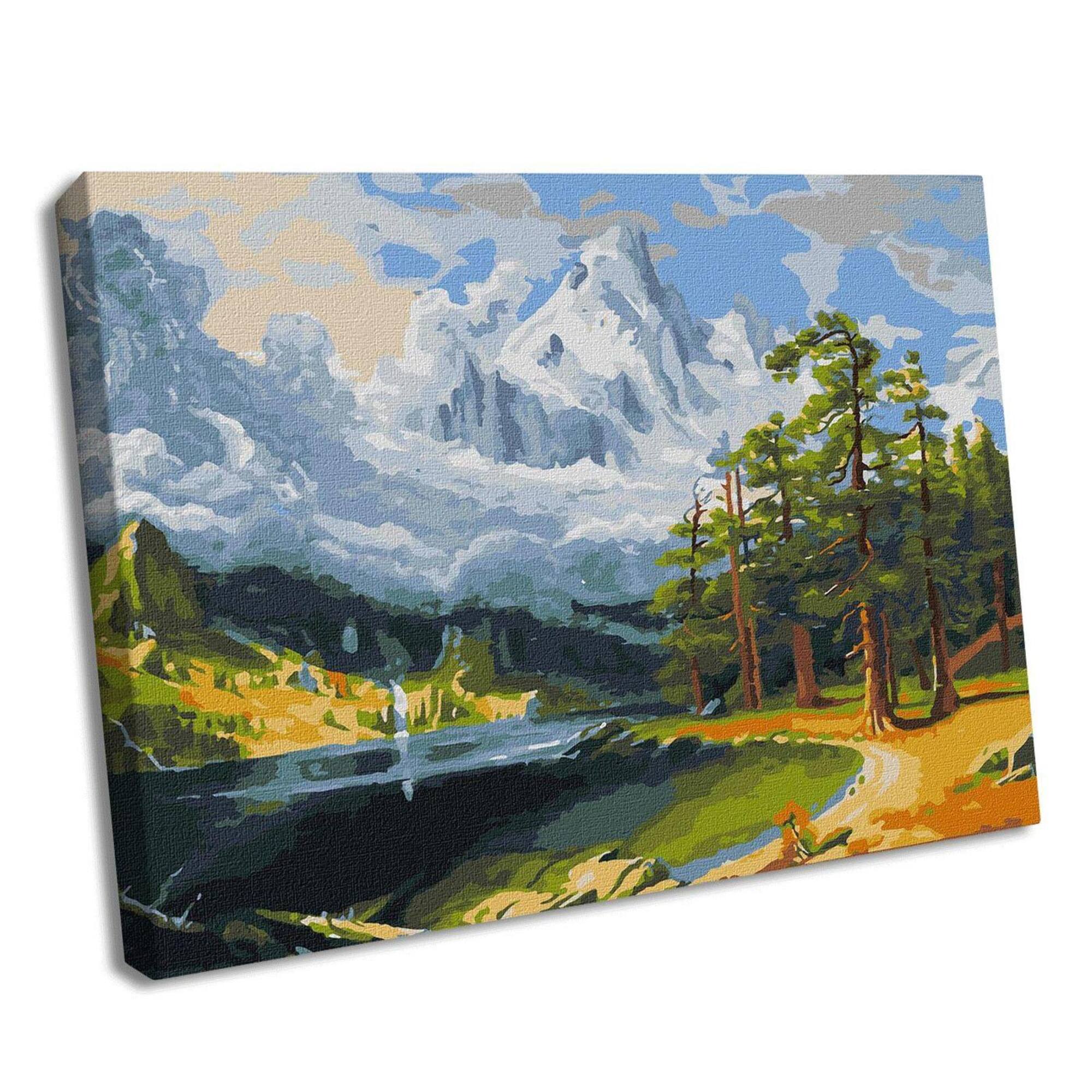 Ideyka Winter Breathing Painting by Numbers Kit